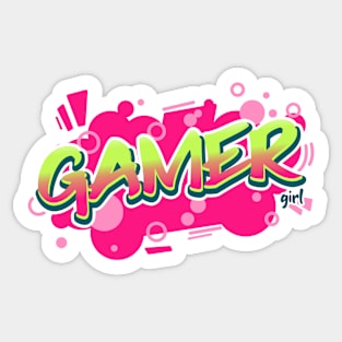 Bubble Pop Gamer Girl Sticker